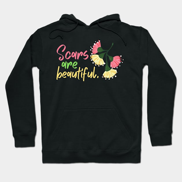 Beautiful Scars Motivational Sad Shirt Mental Health Shirt Encouragement Shirt Love Inspirational Shirt Positivity Funny Sarcastic Cute Shirt Yoga Meditation Happy Spiritual Gift Hoodie by EpsilonEridani